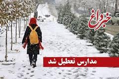 برف باز هم مدارس مشهد را تعطیل کرد