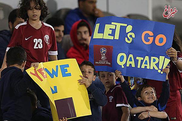 جو جالب در ورزشگاه در دقیقه 30 بازی دیشب ایران و قطر
