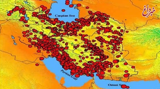 ثبت بیش از ۲۲۰۰ زمین‌لرزه در دی‌ماه ۹۶/هشدار نسبت به فعال شدن گسل‌ شهرها/ریسک زلزله در ایران افزایش یافته است