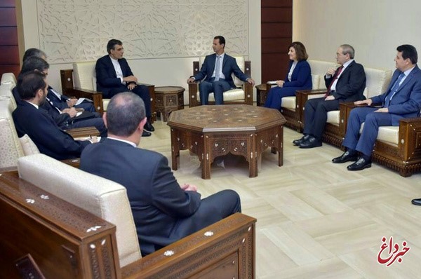 تبادل نظر جابری‌انصاری و بشار اسد درخصوص آخرین تحولات روند گفت‌وگوهای سیاسی دصلح سوریه