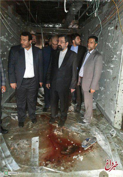 بازدید محسن رضایی از محل حادثه تروریستی در ساختمان مجلس