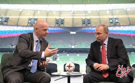 پوتین با رئیس فیفا در باره جام جهانی 2018 گفت وگو کرد