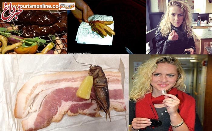 زن توریست و خوردنی‌های تهوع آور و عجیبش! +عکس