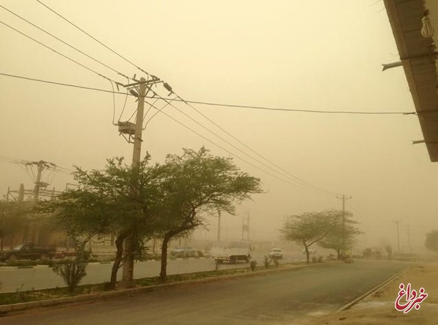 ادامه وزش باد شدید و گرد و غبار در خوزستان/ خلیج فارس به شدت مواج است