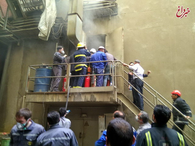 آتش‌سوزی در نیروگاه تبریز