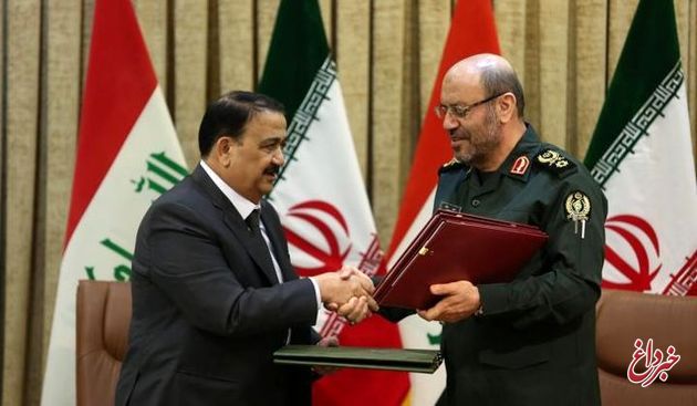 یادداشت تفاهم همکاری های دفاعی-نظامی میان ایران و عراق امضاء شد