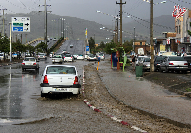 بارش باران در محورهای استان مازندران