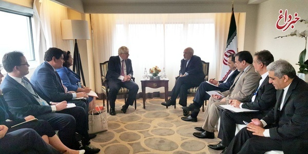 دیدار وزرای خارجه ایران و بریتانیا/ تاکید جانسون بر لزوم حفظ و اجرای برجام