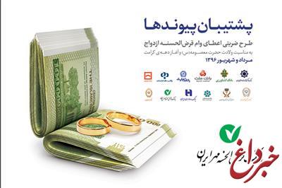 پرداخت تسهیلات ازدواج در قبال اخذ وثیقه حساب یارانه در شعب بانک قرض الحسنه مهر ایران