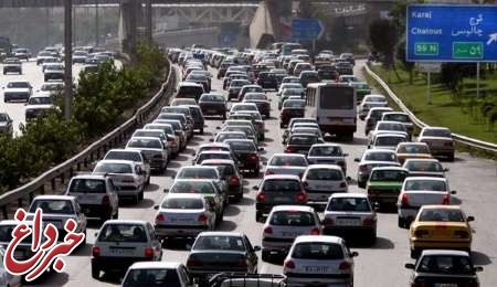 ترافیک نیمه‌ سنگین در باند جنوبی آزادراه تهران_کرج
