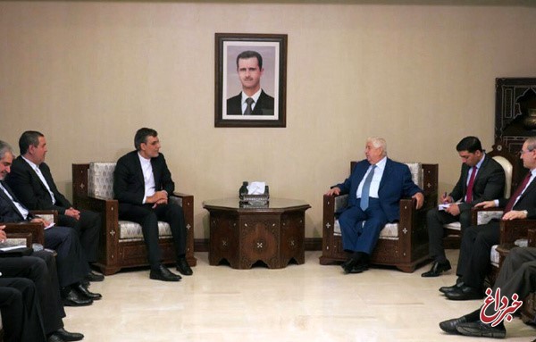 جابری انصاری با وزیر امور خارجه سوریه دیدار کرد