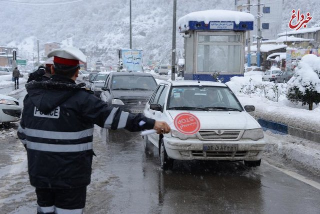 بازگشایی محور هراز/ برف و باران در استان‌های شمالی و هشدار پلیس