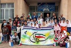 تقدیر بانک سرمایه از دانش آموزان مدرسه شهید موسایان روستای مجنده اردبیل
