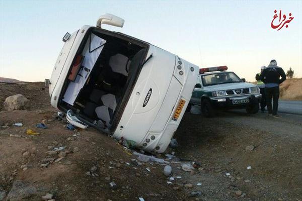 اتوبوس زائران ایرانی واژگون شد