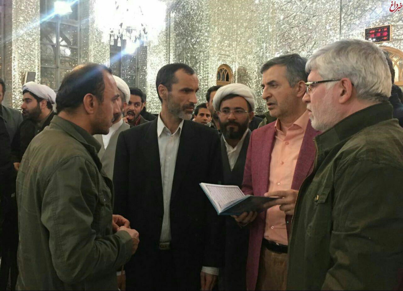 بازگشت یاران احمدی‌نژاد به حرم عبدالعظیم(ع)/عکس