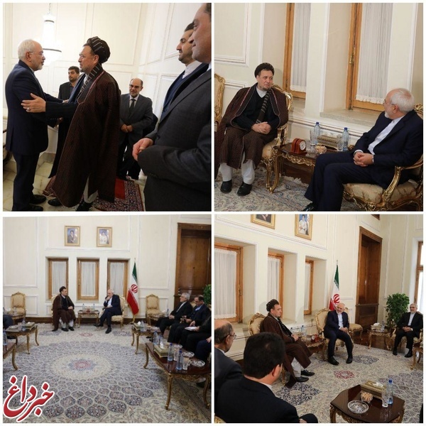 تاکید ظریف و محقق بر گسترش روابط دوجانبه و همکاری‌های ایران و افغانستان