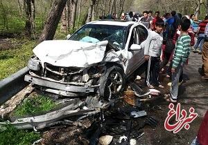 حادثه رانندگی در جنگل گلستان با 13 مصدوم