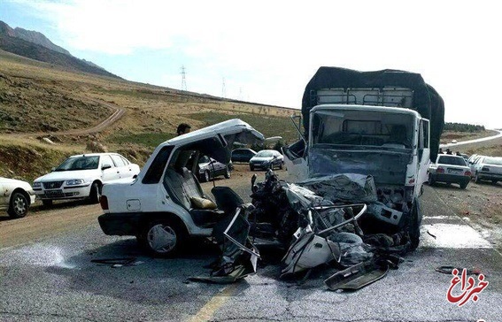 6 کشته و 7 مجروح در برخورد کامیون با پراید در اندیکا