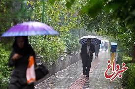 موج جدید بارش باران در تهران