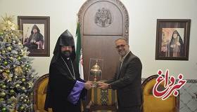 مدیر شعب استان اصفهان بانک تجارت با اسقف اعظم ارامنه مرکز و جنوب ایران دیدار کرد