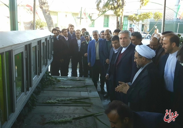 ادای احترام رئیس سازمان میراث فرهنگی به مقام شامخ شهدا در کرج