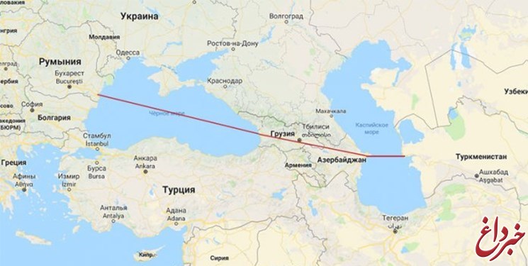 دریای خزر به دریای سیاه متصل می‌شود؟