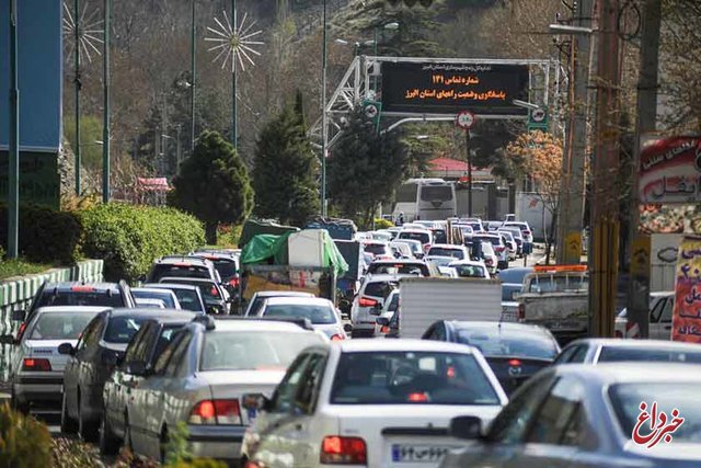 ترافیک سنگین در محور تهران – کرج/جاده چالوس یک‌طرفه می‌شود