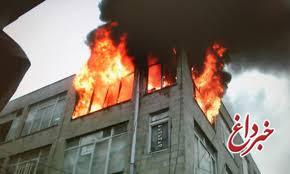 آتش‌سوزی تولیدی کفش در تبریز