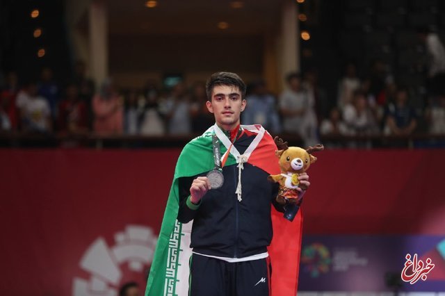 امیرمحمد بخشی مدال نقره‌ بازی‌های آسیایی را کسب کرد