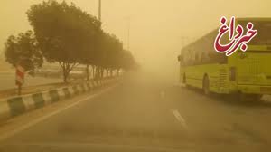بارش باران در اغلب جاده ها / گرد و غبار و کاهش دید در محورهای ایلام و کرمانشاه