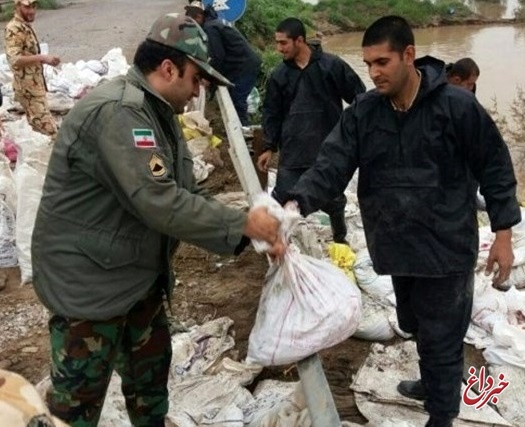 ساخت پل بیلی ۴۰متری در کمربندی شهرستان آق قلا توسط ارتش