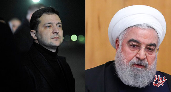 روحانی و زلنسکی درباره حادثه هواپیمای اوکراینی گفت‌وگو می‌کنند