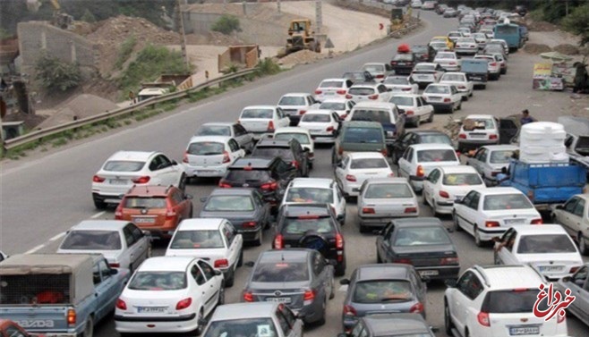 ترافیک پرحجم در محور تهران_قم
