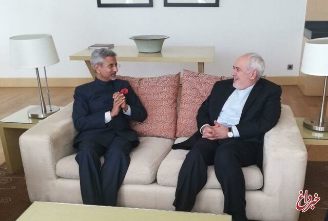 دیدار ظریف با وزیر خارجه هند