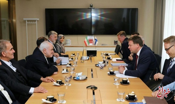 دیدار ظریف با وزیر توسعه همکاری و تجارت خارجی فنلاند