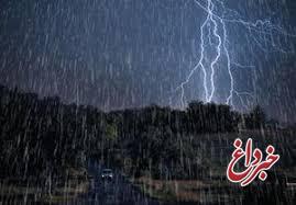 پیش‌بینی باران و تگرگ ۶ روزه در ۱۰ استان