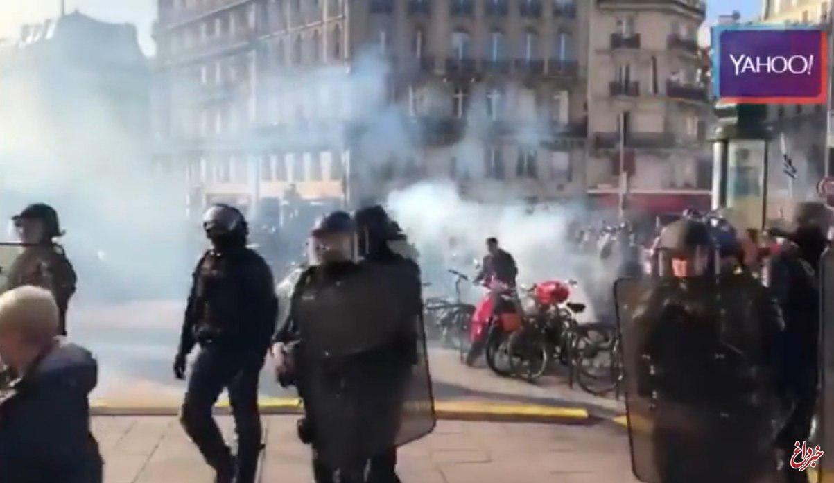 شانزه لیزه بسته شد/ بازداشت بیش از ۱۰۰ معترض فرانسوی