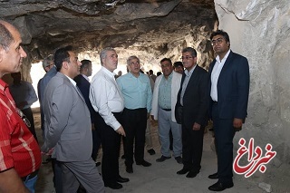 بازدید دکتر مونسان از غار سنگ‌شکنان و یک مجموعه خصوصی در جهرم