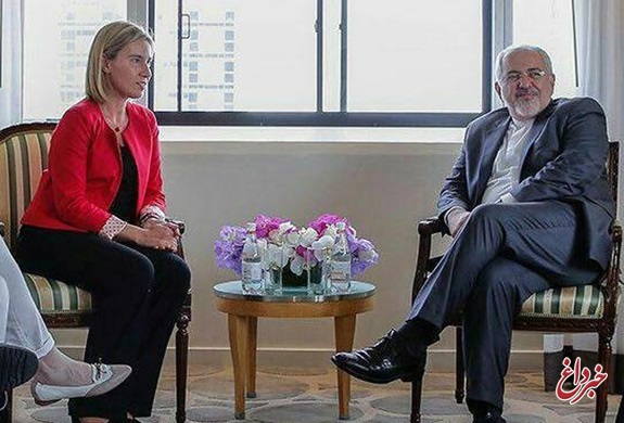 دیدار ظریف با موگرینی در پی بیانیه ۳ کشور اروپایی علیه ایران