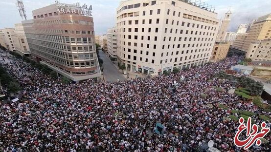 معترضان لبنانی خواستار تشکیل دولت نجات ملی شدند