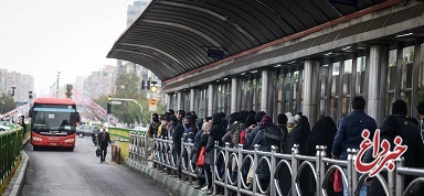 اختلال در ۲ خط اتوبوسرانی تهران بر اثر بارش برف