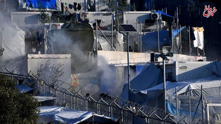آتش‌سوزی در اردوگاه پناهجویان یونان۲۰۰ نفر را بی سر‌پناه کرد