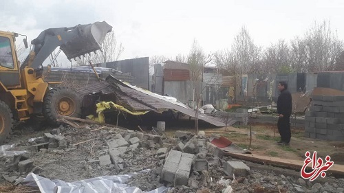 ۱۸۰ مورد ساخت و ساز غیرمجاز در دماوند تخریب شد