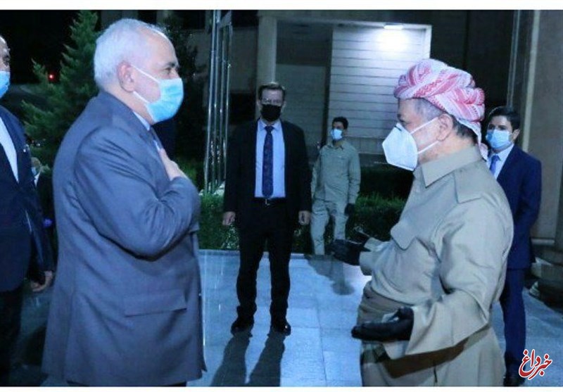 مسعود بارزانی در دیدار با ظریف: اقلیم کردستان هرگز به محلی برای تهدید منافع و امنیت ایران تبدیل نخواهد شد