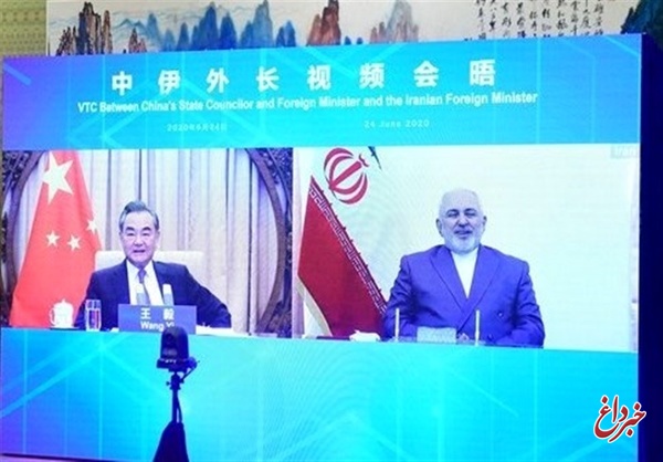 گفت‌و‌گوی ویدئویی وزرای خارجه ایران و چین/ استقبال از توسعه و تسهیل روابط تجاری میان دو کشور
