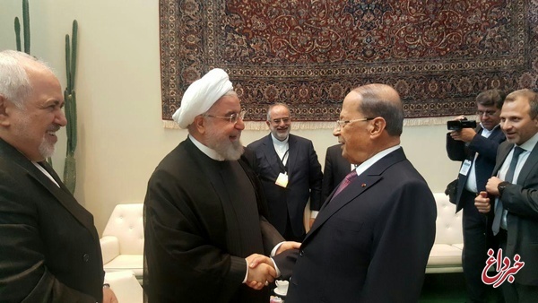 میشل عون: ملت لبنان همواره قدردان محبت ملت و دولت ایران است/ روحانی: از هیچ‌گونه همیاری با بیروت دریغ نمی‌کنیم