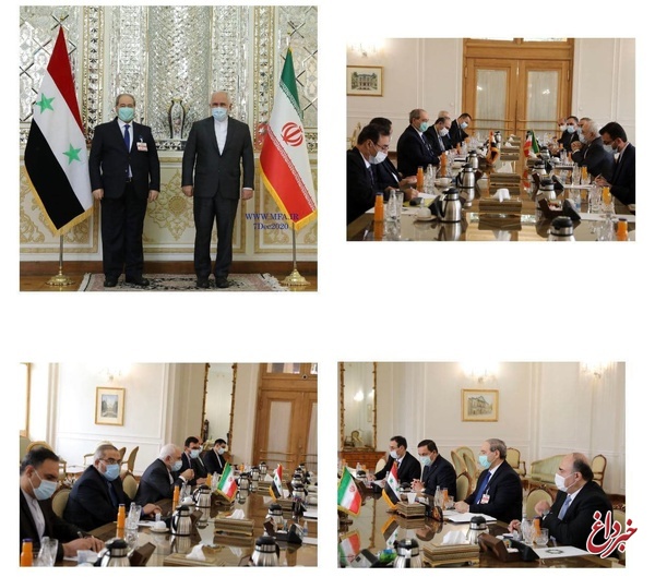 رایزنی و گفت‌وگوی ظریف با وزیر خارجه‌ سوریه
