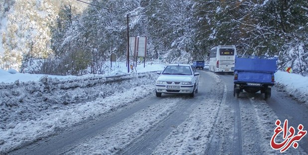 وضعیت جاده‌ها و راه ها، امروز ۲۷ آذر ۹۹ / جاده‌های ۱۰ استان برفی و بارانی است