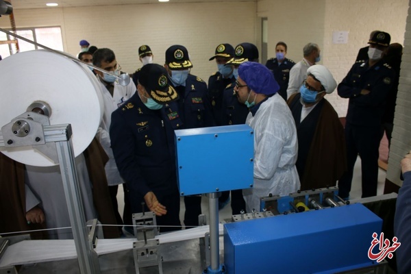 امیر سرتیپ نصیرزاده از مرکز تولید ماسک و تجهیزات پزشکی نهاجا بازدیدکرد