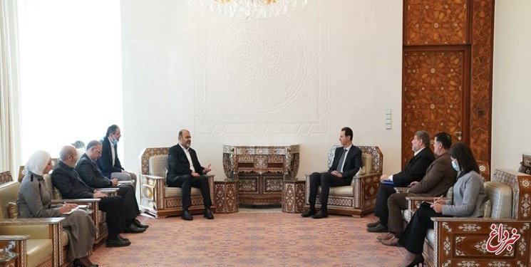 رستم قاسمی با بشار اسد دیدار کرد / تاکید وزیر راه بر حمایت از پایداری‌ها و مقاومت ملت سوریه
